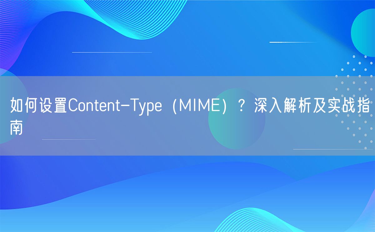 如何设置Content-Type（MIME）？深入解析及实战指南(图1)