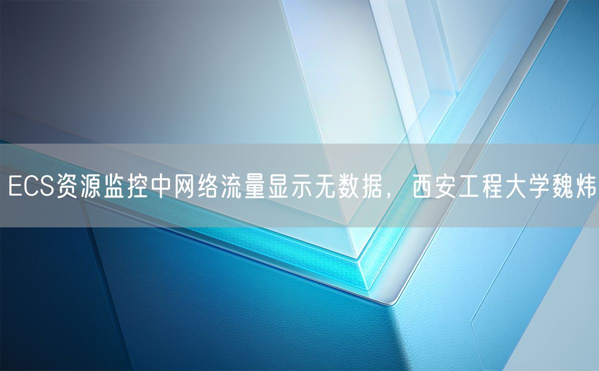 ECS资源监控中网络流量显示无数据，西安工程大学魏炜(图1)